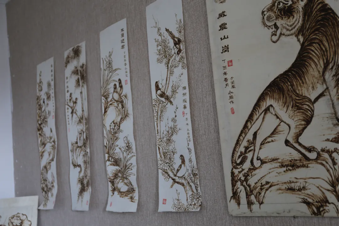 庆城烙铁画